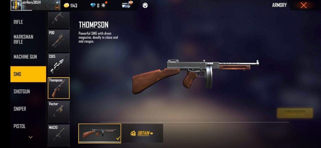 Underrated Free Fire MAX Guns