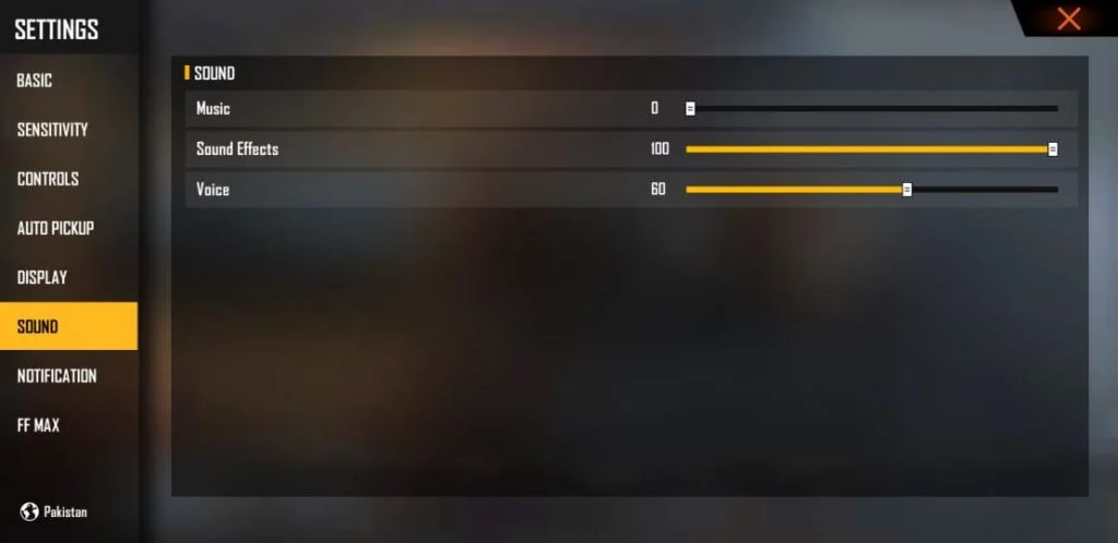 Free Fire MAX Settings