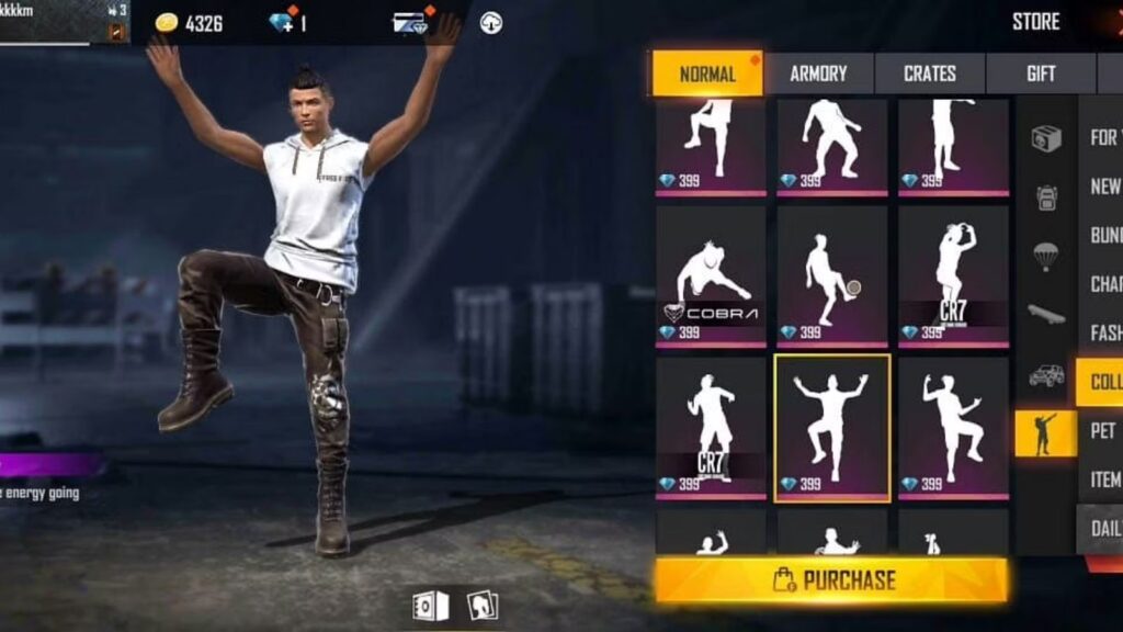 Free Fire Emotes