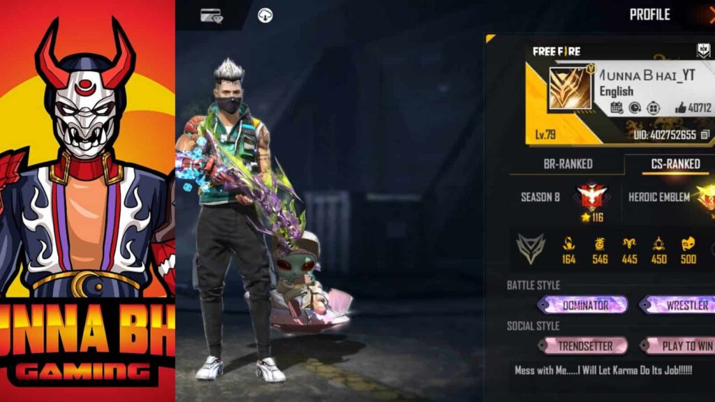 Munna Bhai Free Fire