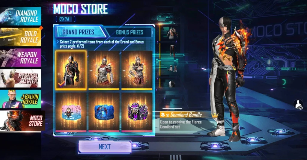 Free Fire Moco Store event