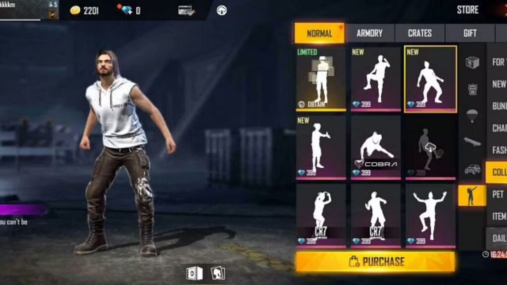 Free Fire Emotes